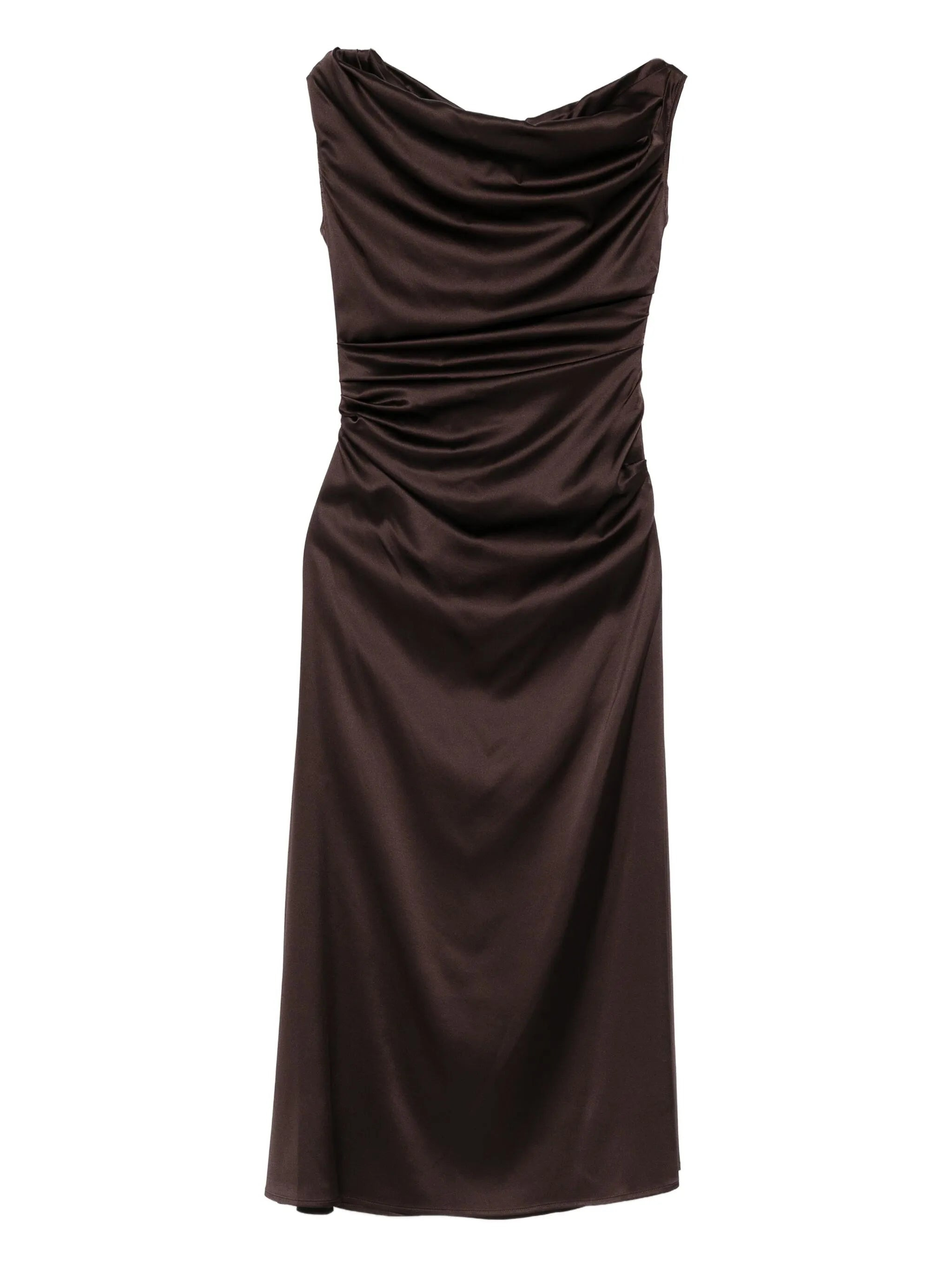 Staud Cowl-neck Draped Dress - 1