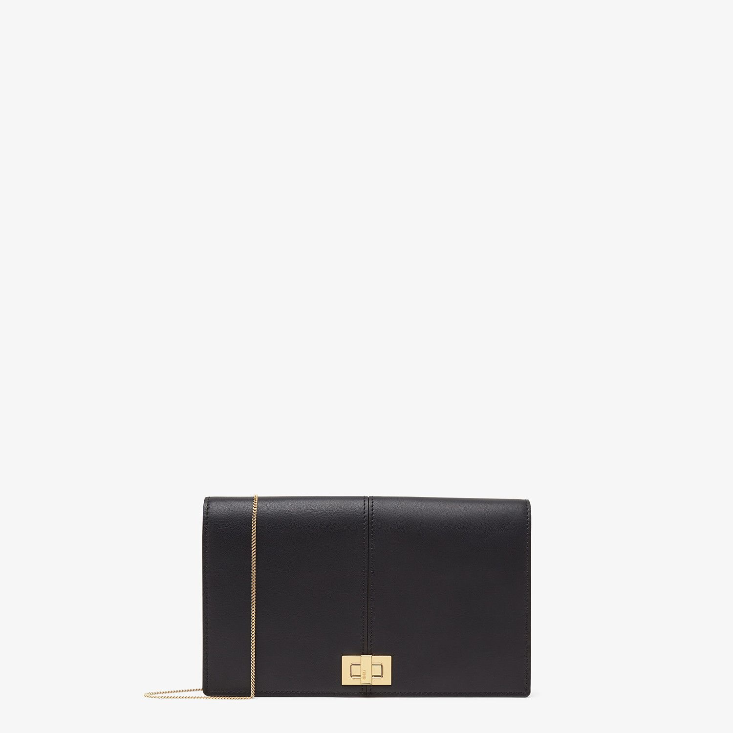 Black leather mini-bag - 1