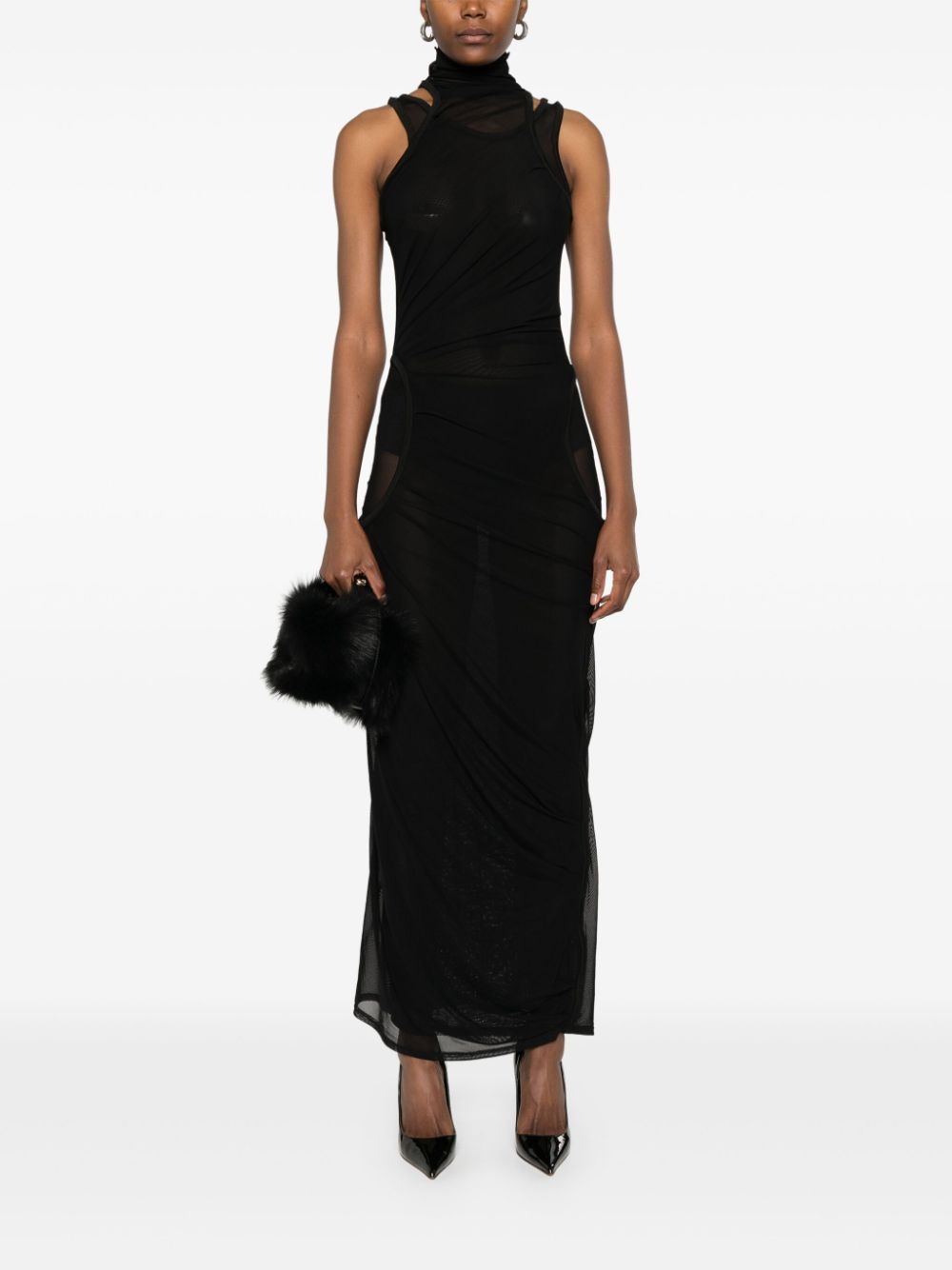 mesh maxi dress - 2