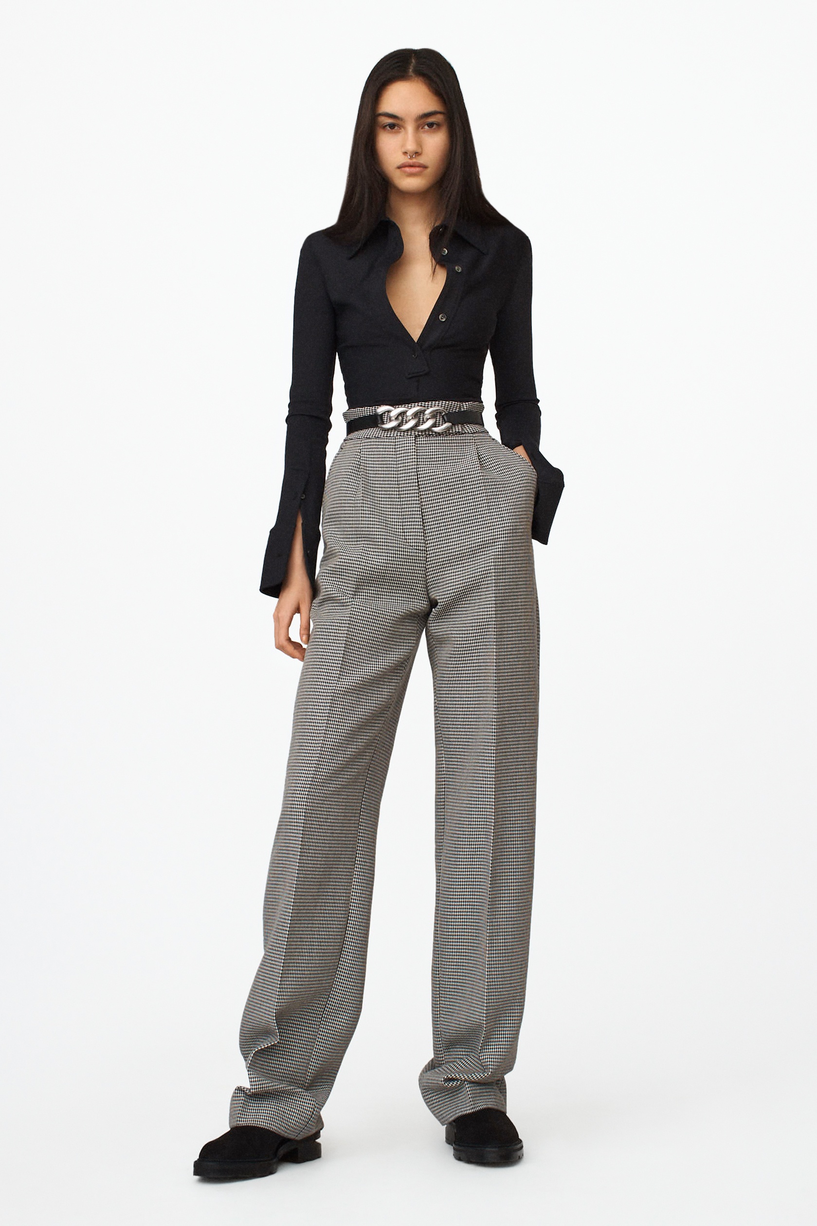 PLEATED HIGH WAIST PANT - 2