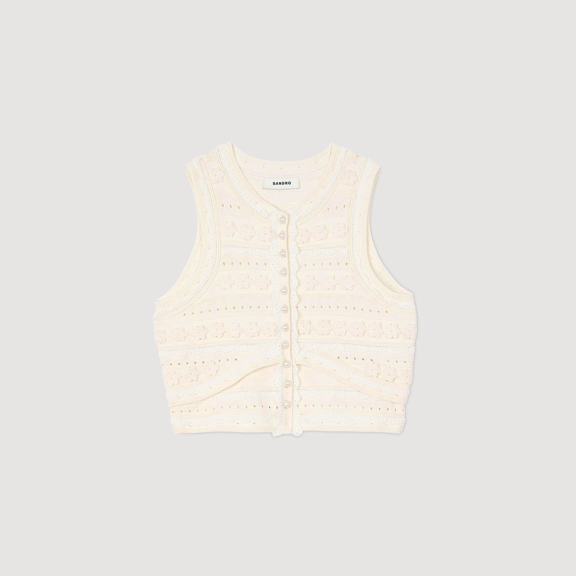 CROCHET DETAIL SWEATER - 6