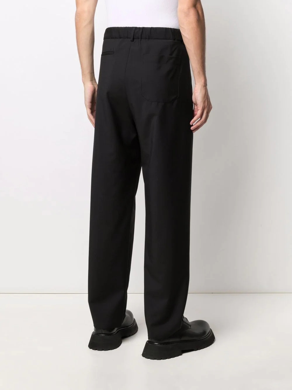 tailored straight-leg trousers - 4