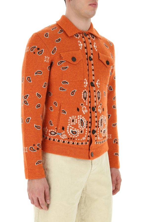 Embroidered wool blend cardigan - 4