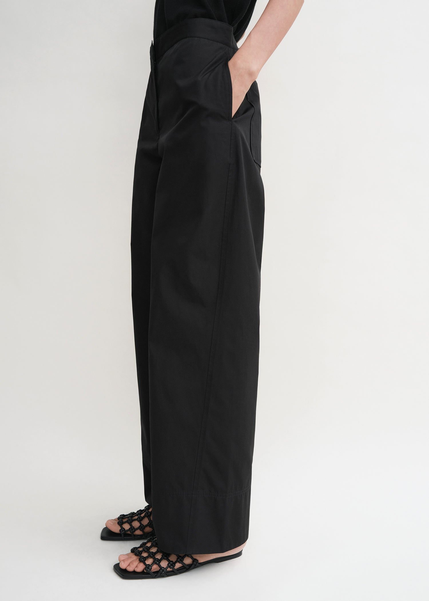 Twisted seam trousers black - 5