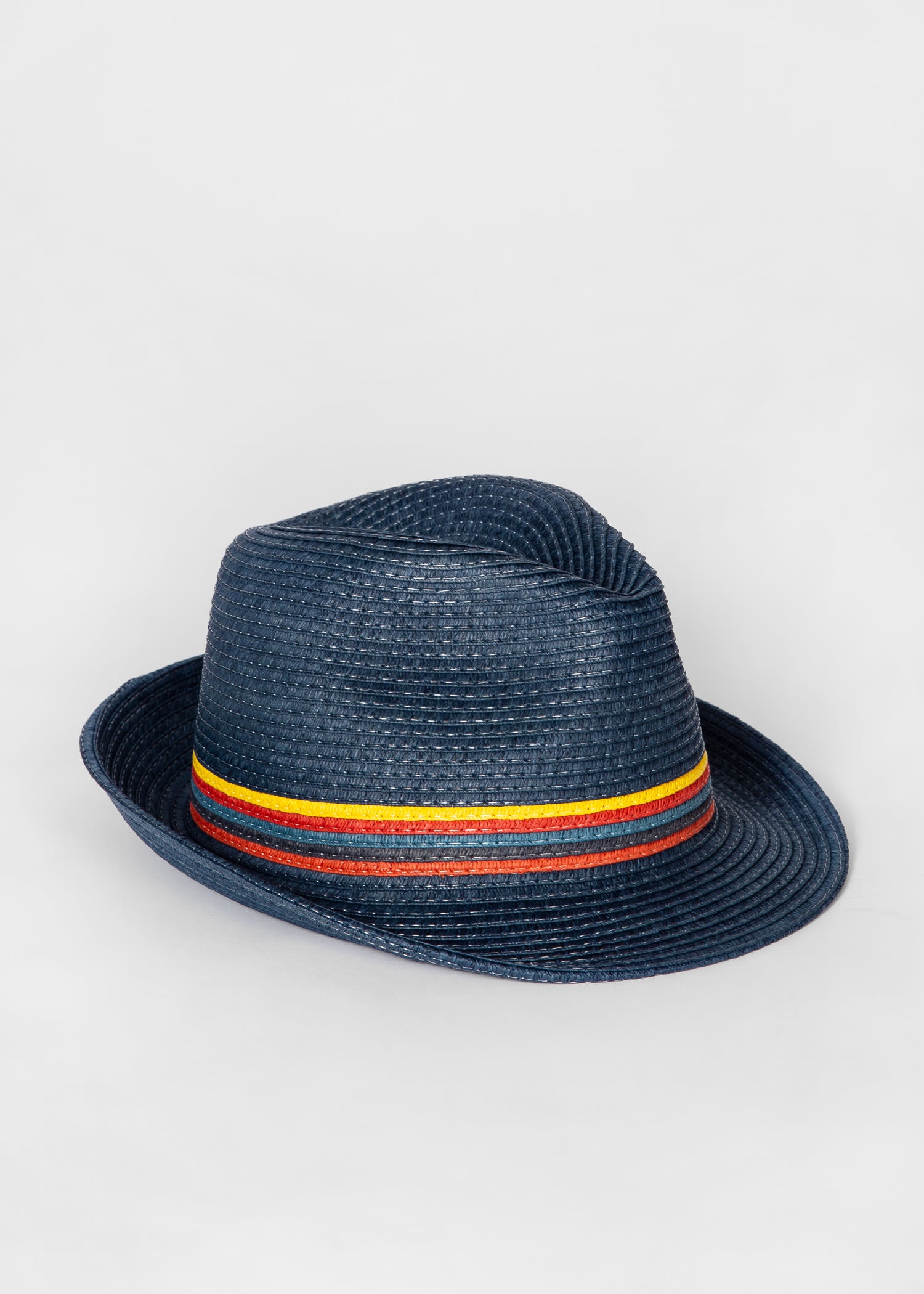 'Artist Stripe' Raffia Trilby Hat - 4