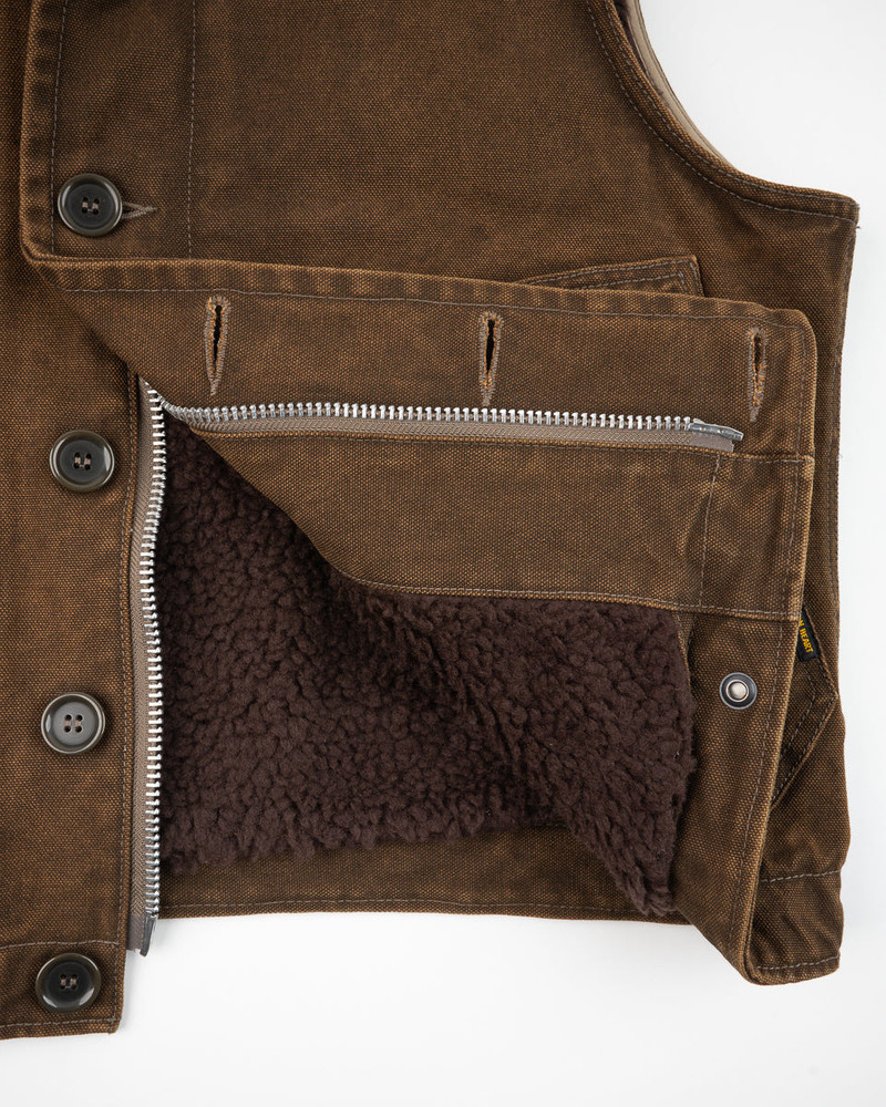 12OZ DUCK N1 DECK VEST - BROWN 12