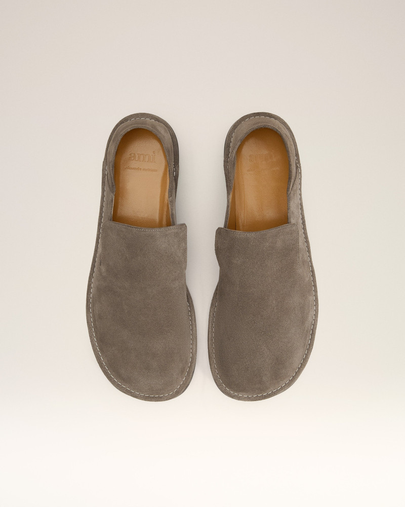 BEIGE LEATHER MIDI SLIPPERS 5