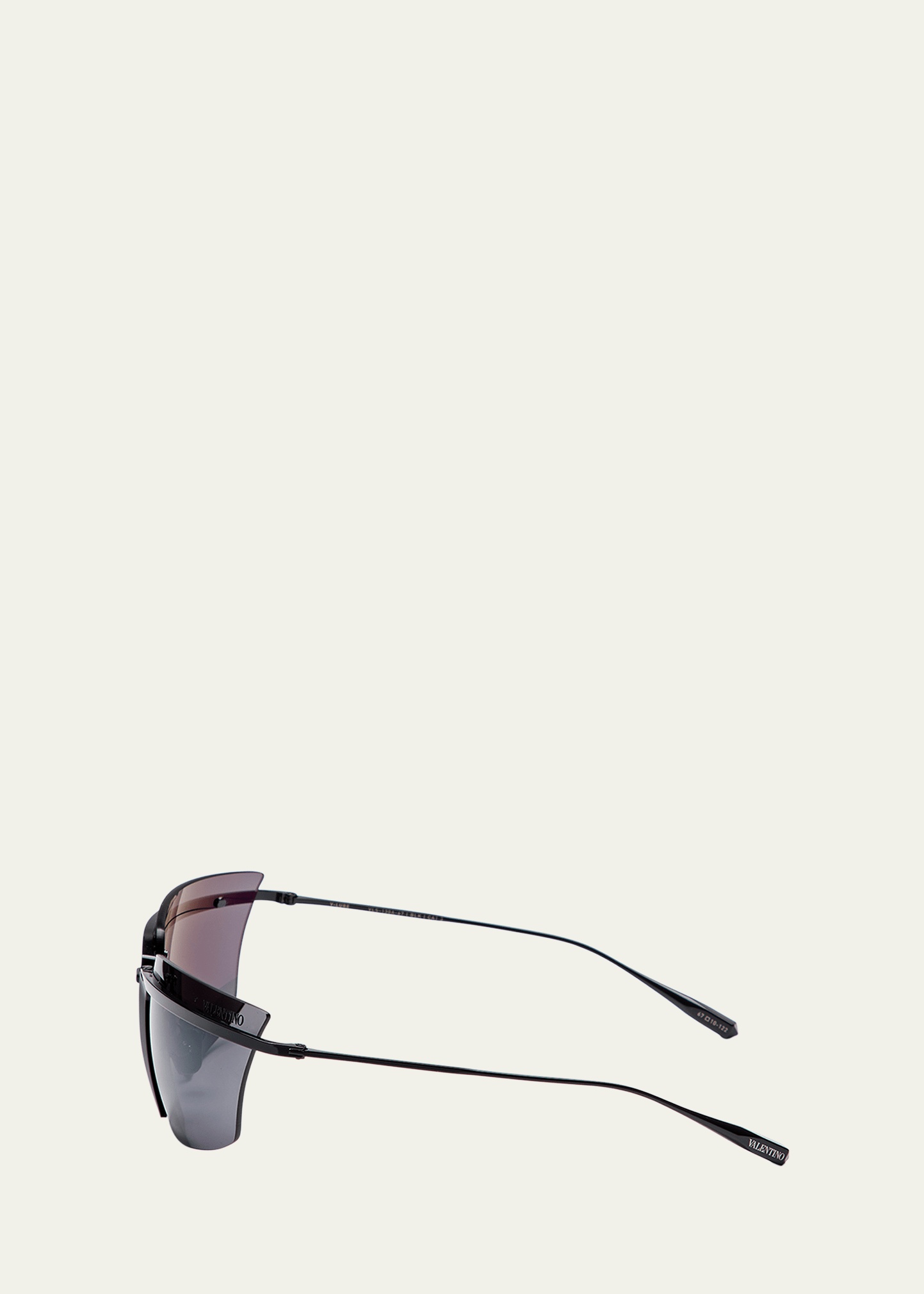 V-Lure Rimless Acetate & Titanium Cat-Eye Sunglasses - 3