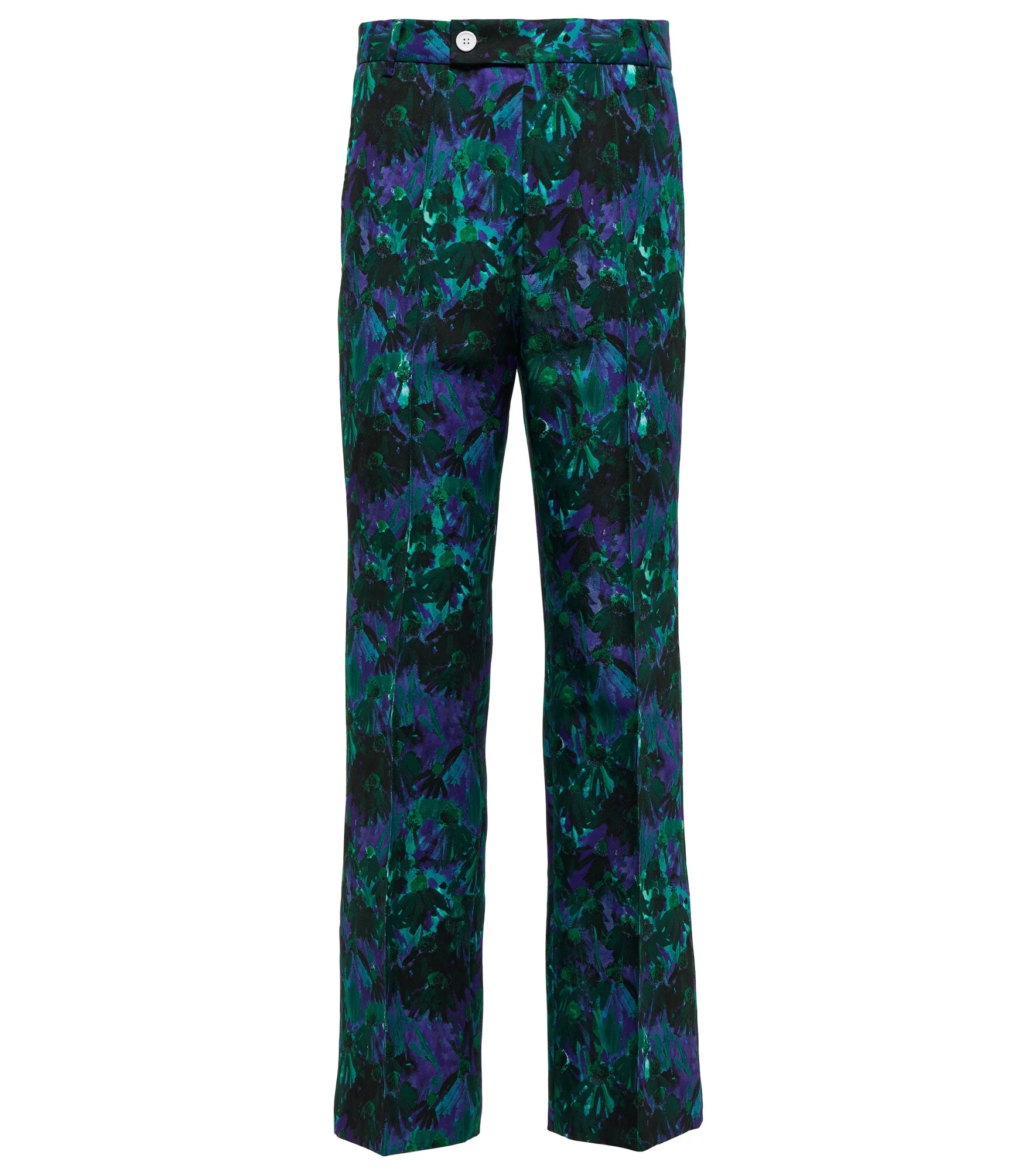 Cropped floral pants - 1