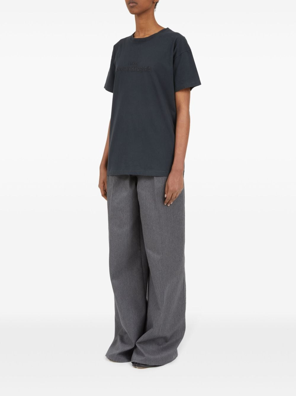 Maison Margiela Women Logo Cotton T-Shirt - 3