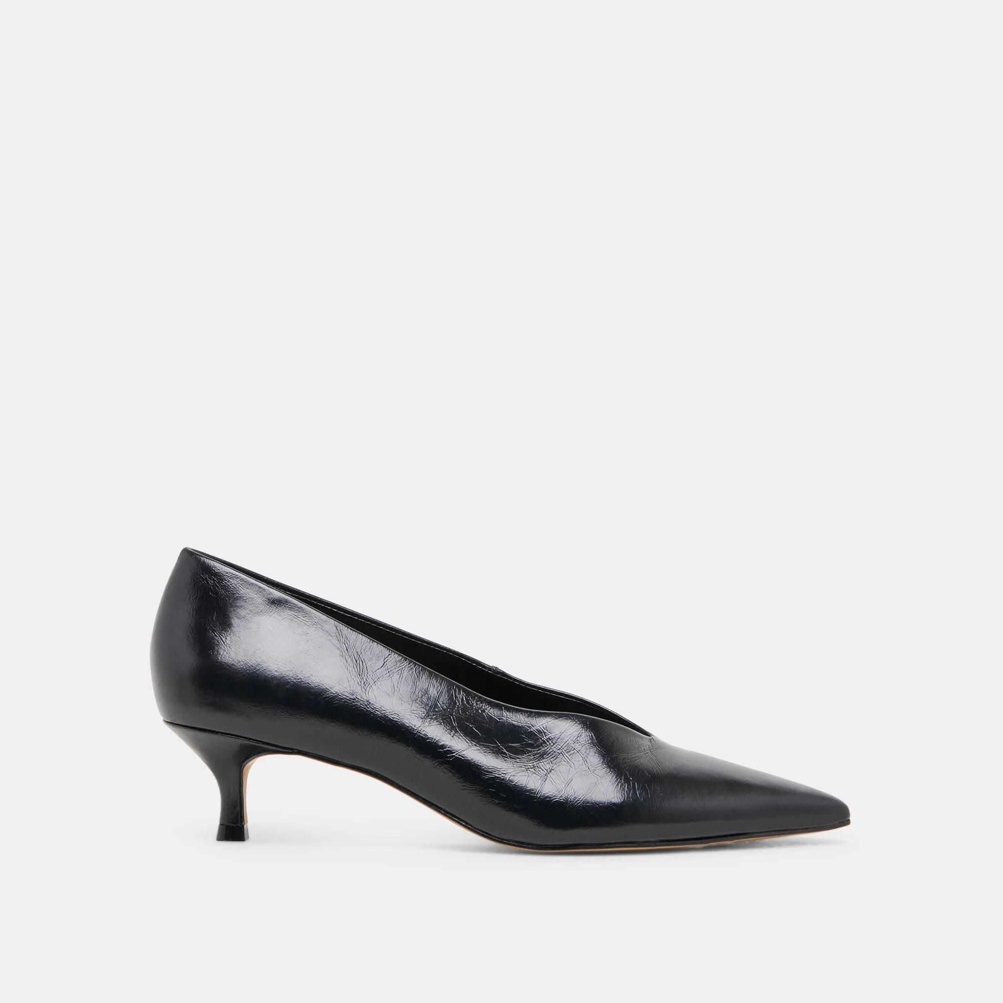 ALWYN HEELS MIDNIGHT CRINKLE PATENT - 1