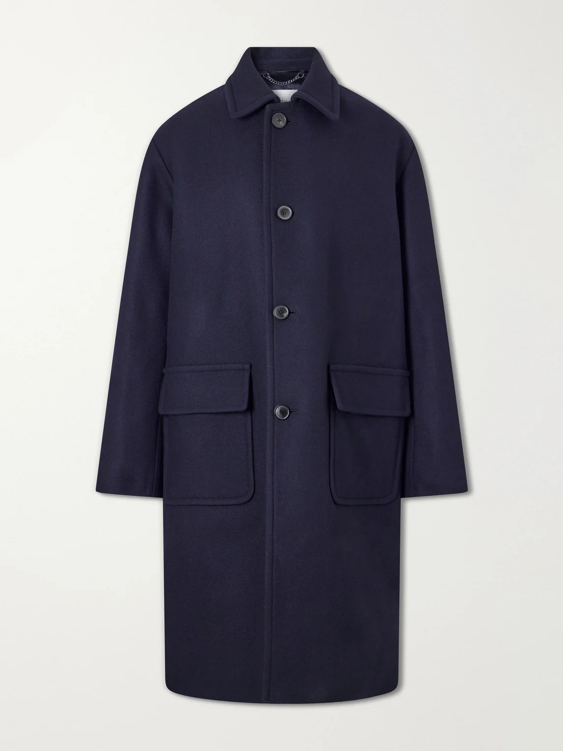 Oversized Wool-Blend Coat - 1