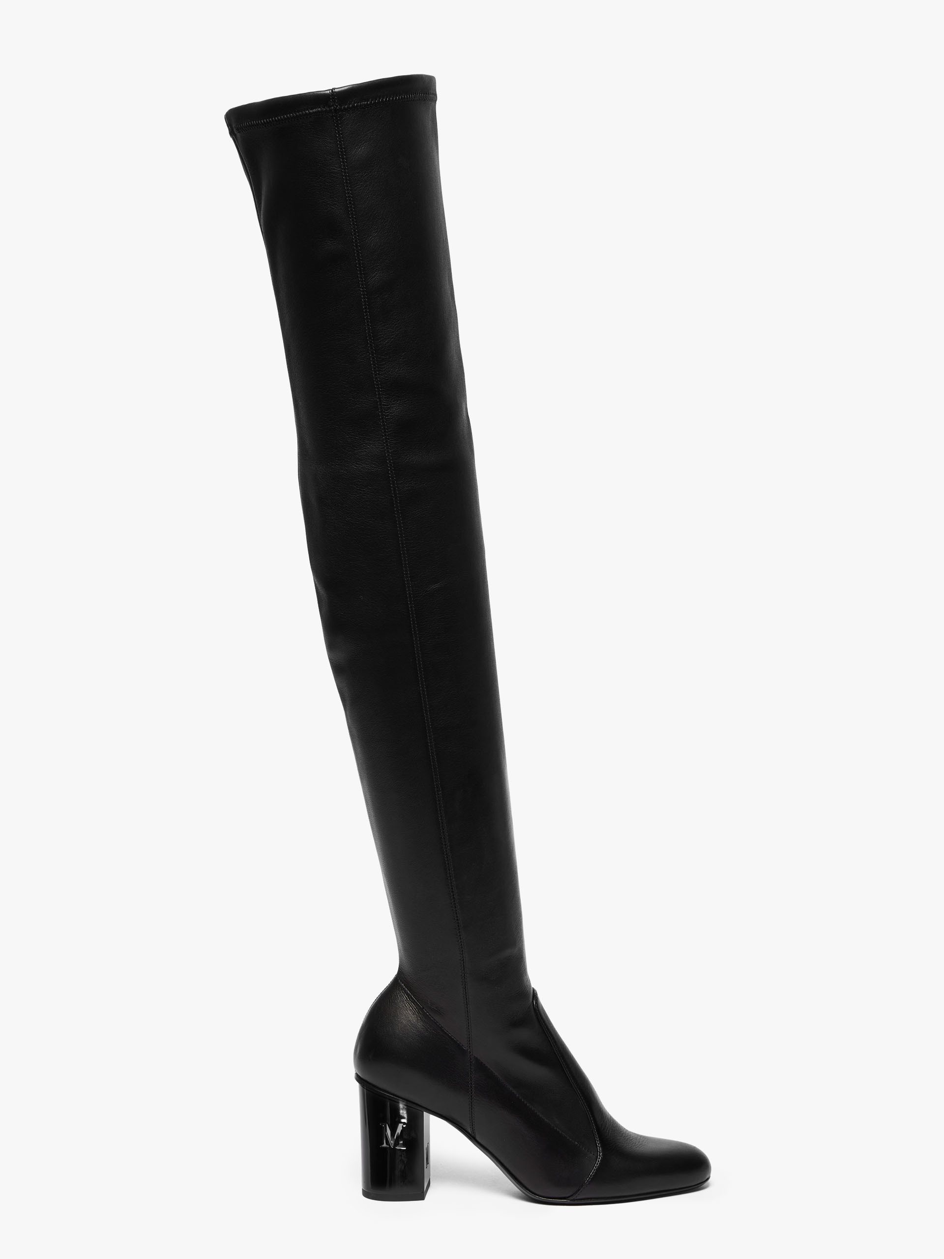 DAMIERBOOT Stretch nappa-leather thigh-high boots - 1