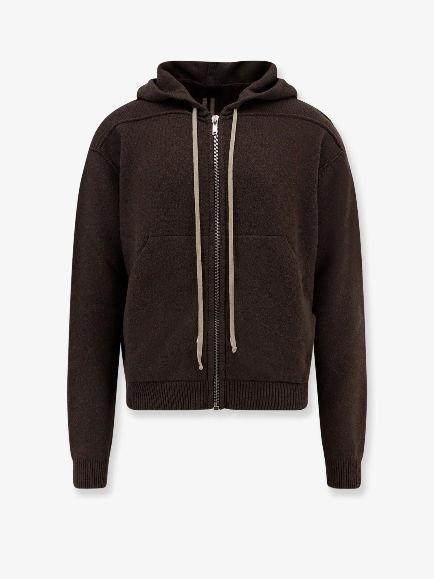 Rick Owens Cashmere Hooded Sweatshirt - 1