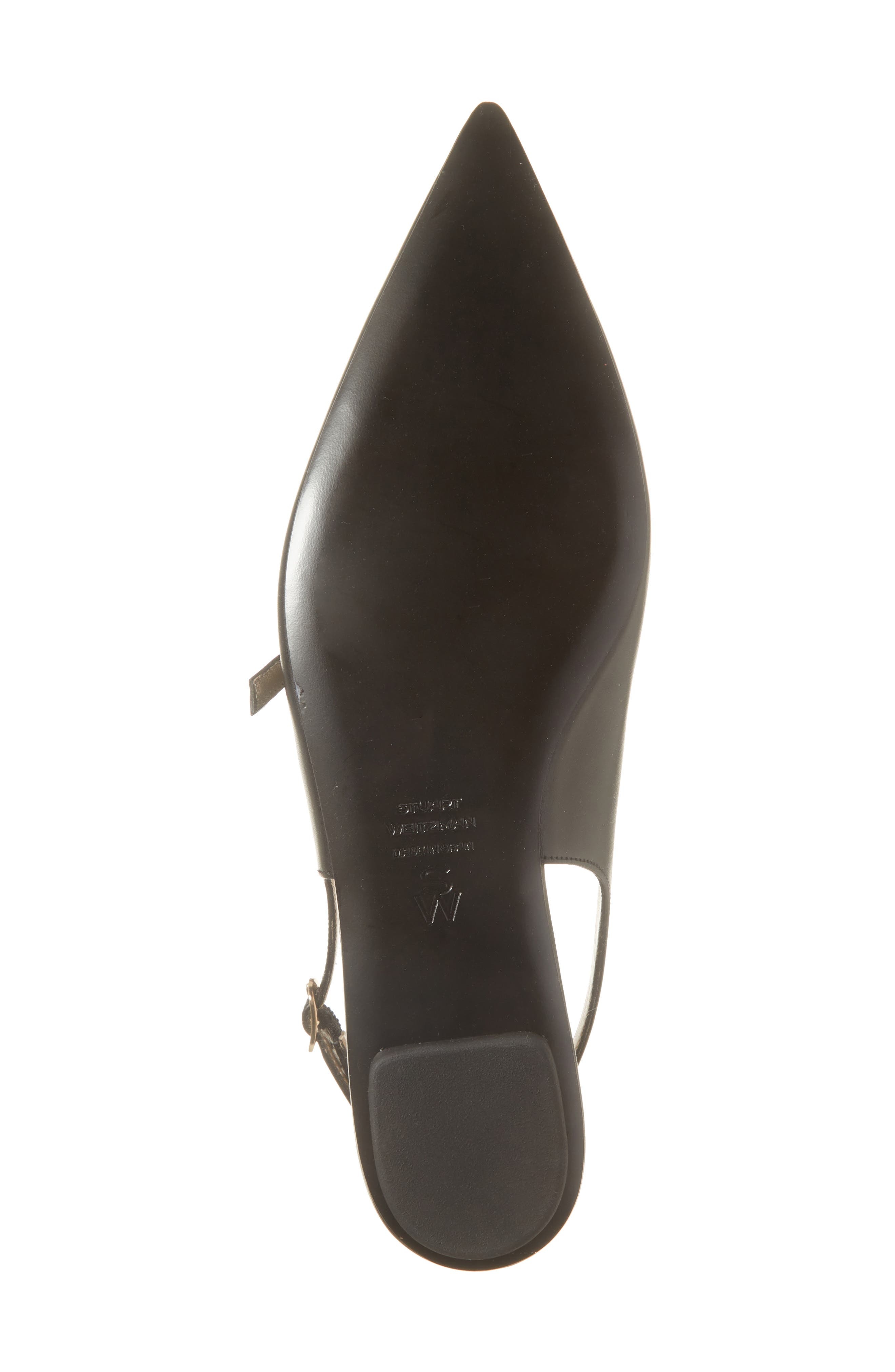 Stuart Weitzman Emilia Mary Jane Slingback Flat in Black at Nordstrom - 6