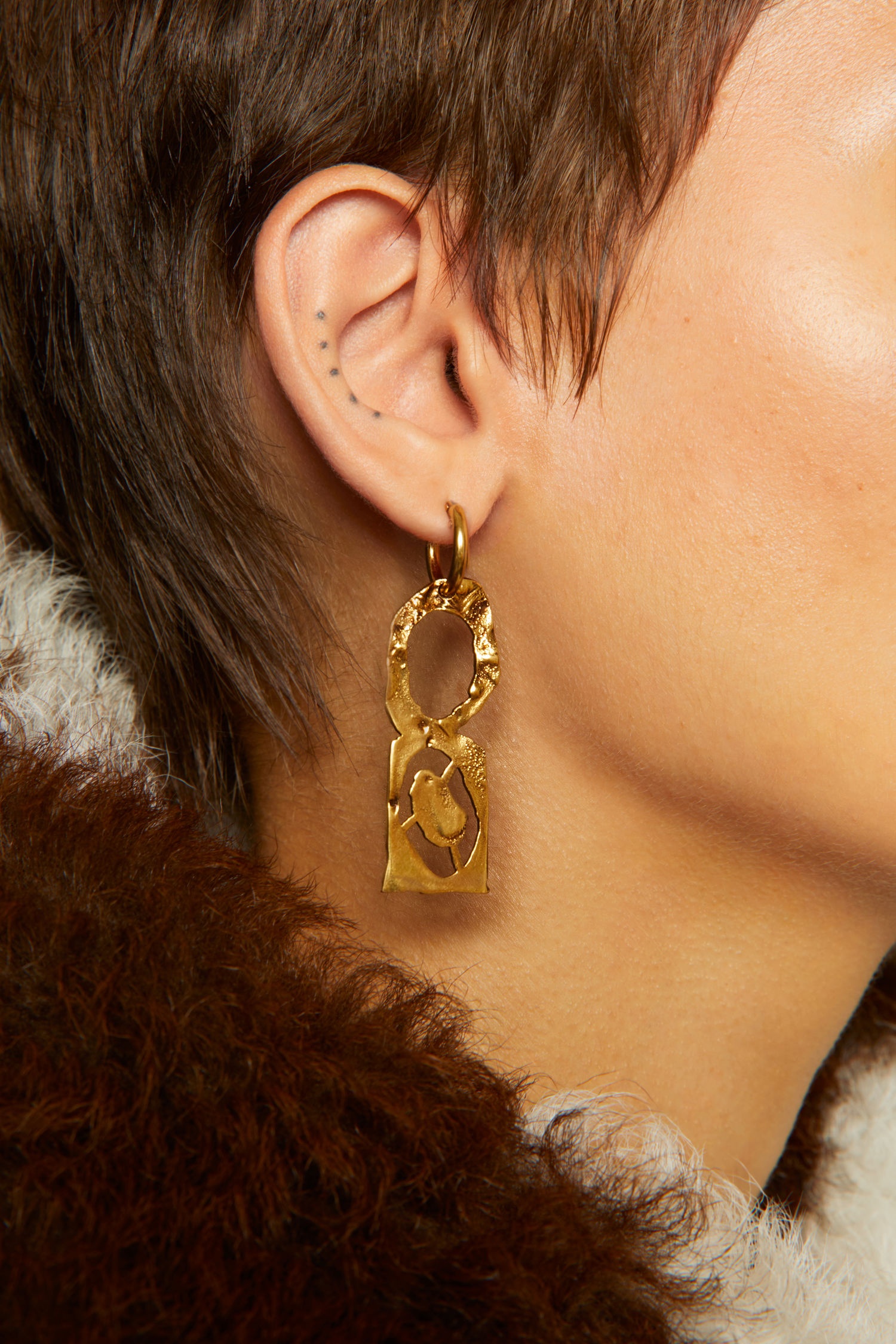 O earring gold - 3