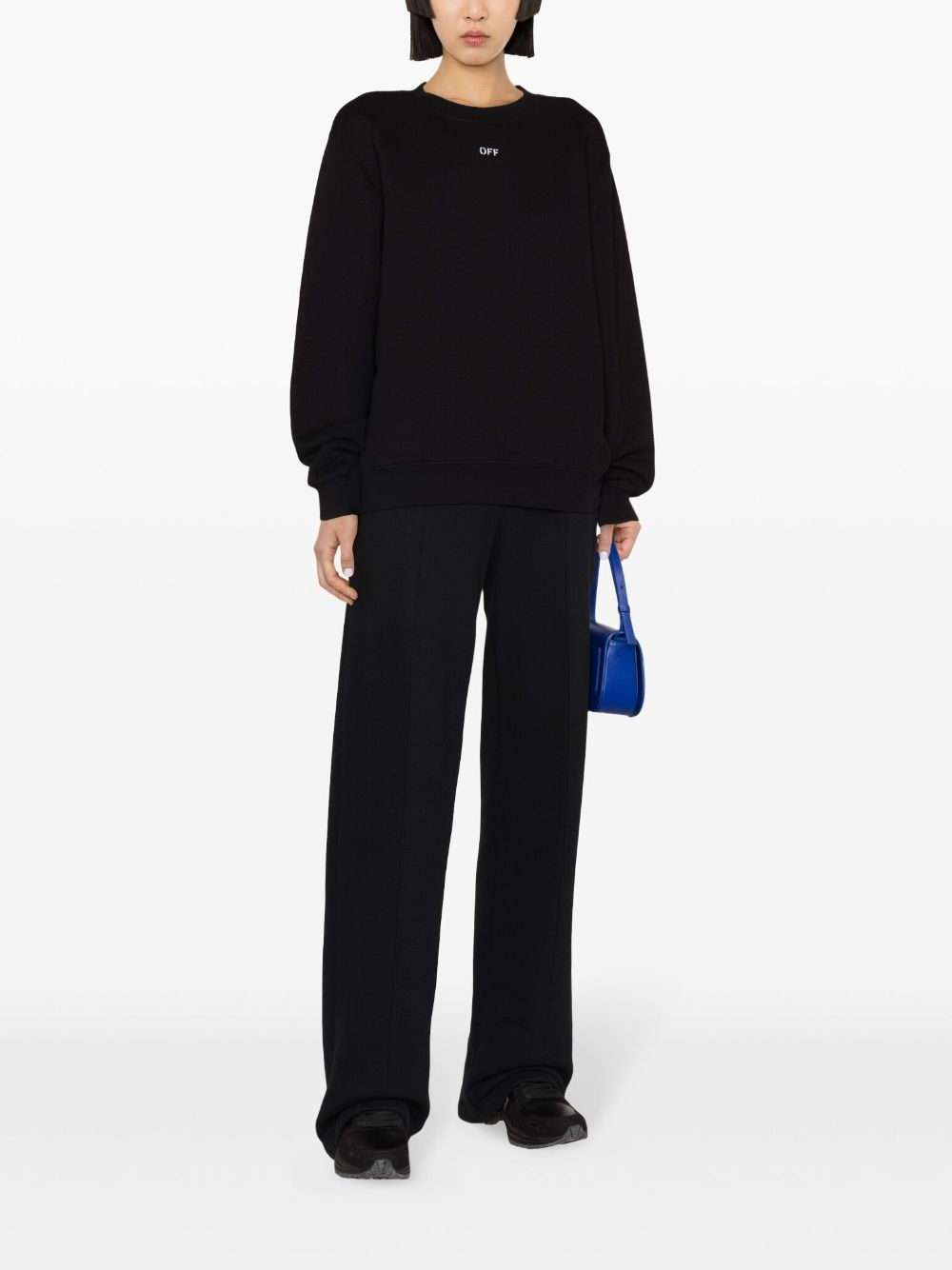 Arrows-embroidered cotton sweatshirt - 2