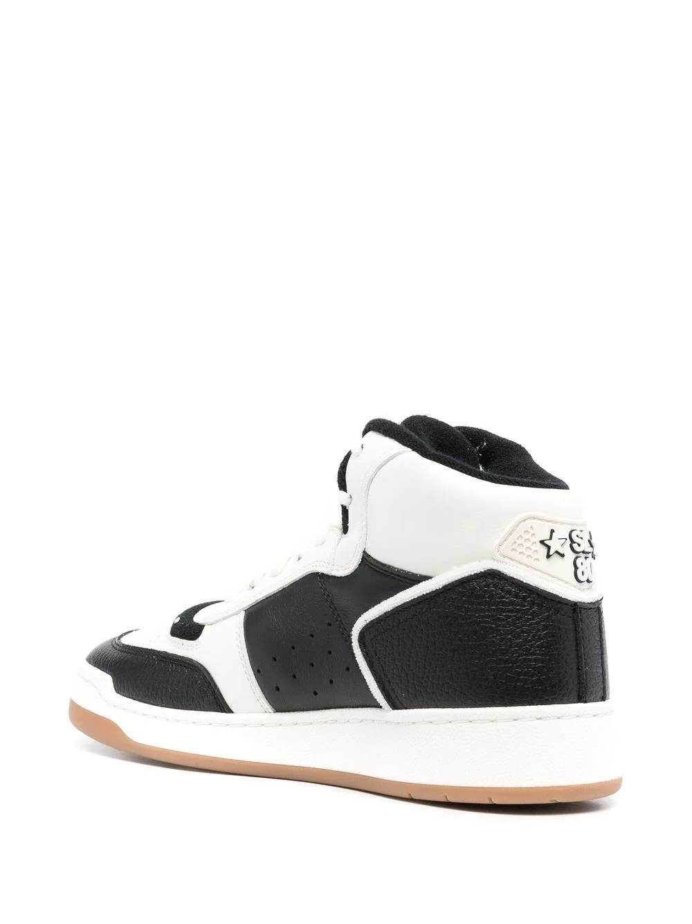 colour-block high-top sneakers - 3
