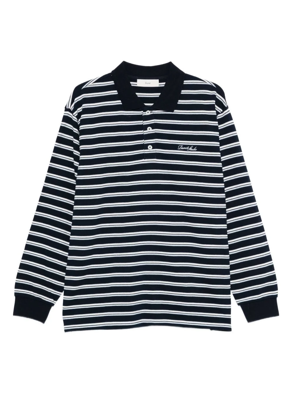 striped polo shirt - 1
