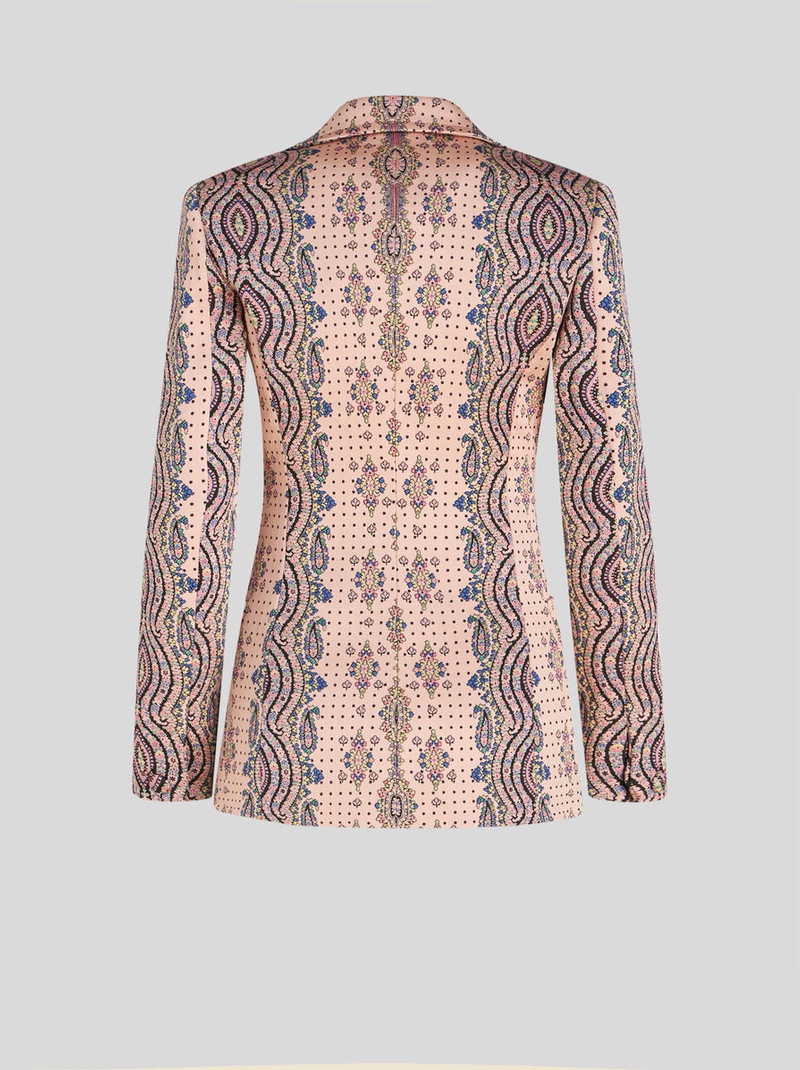 SLIM JACQUARD JACKET WITH POLKA DOTS 5