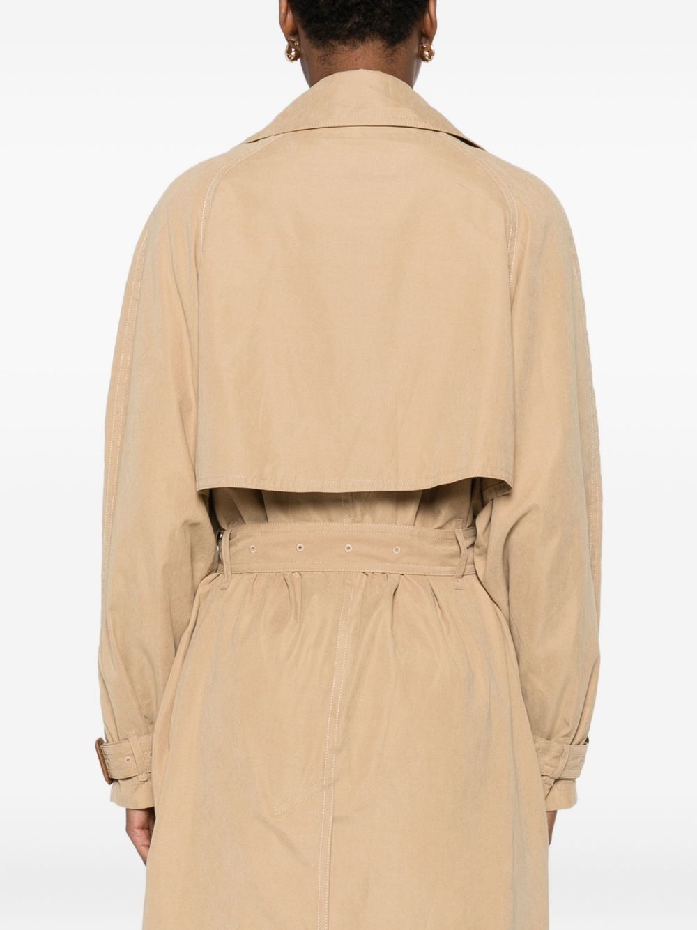 Elea belted double-breasted trench coat - 4