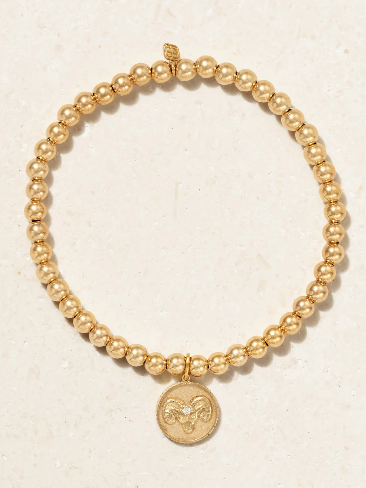 Aries 14-karat Gold Diamond Bracelet - 1