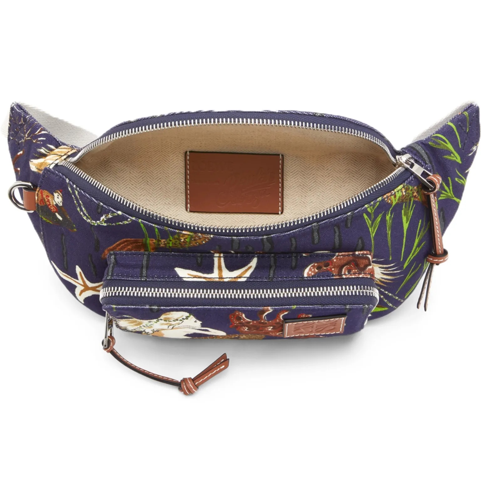 + Paula's Ibiza Printed Leather-Trimmed Canvas Belt Bag - 3