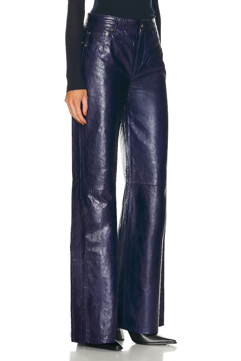Le Palazzo Leather Pant - 2
