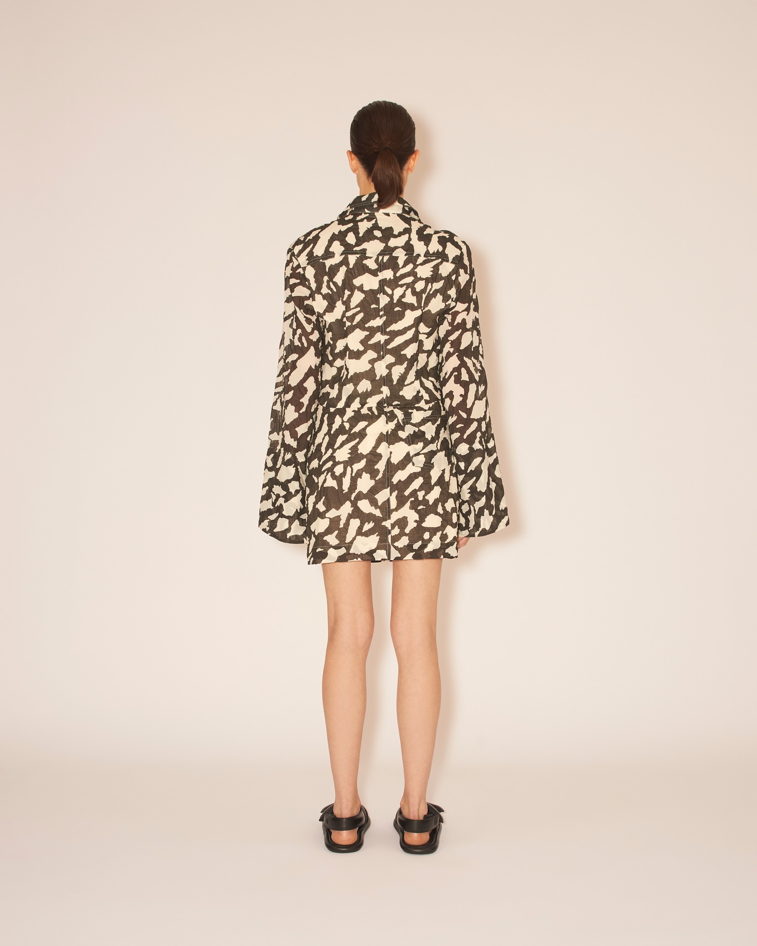 LYCKA - Button down a-line mini skirt - Animal print - 5