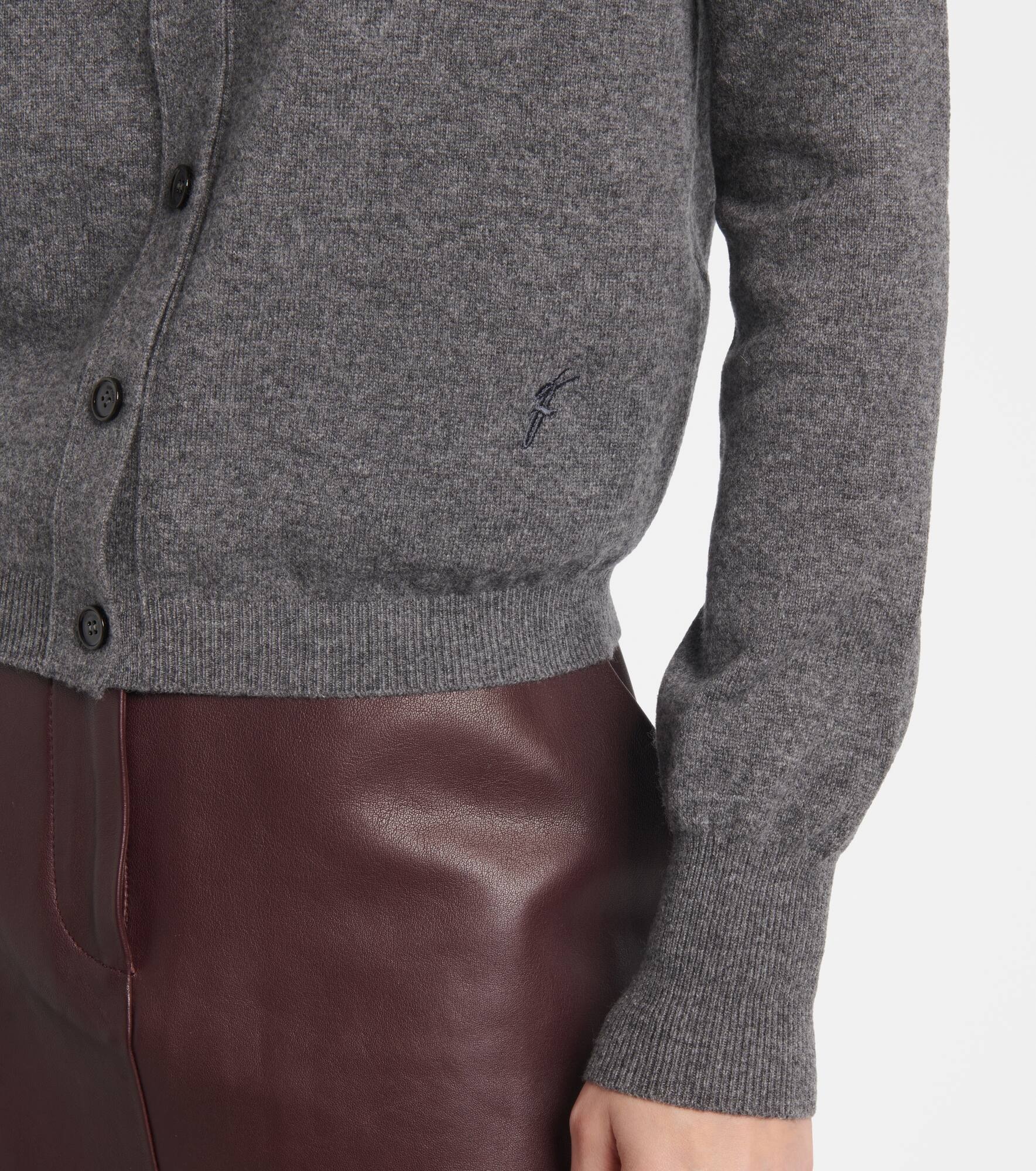 Cashmere-blend cardigan - 5