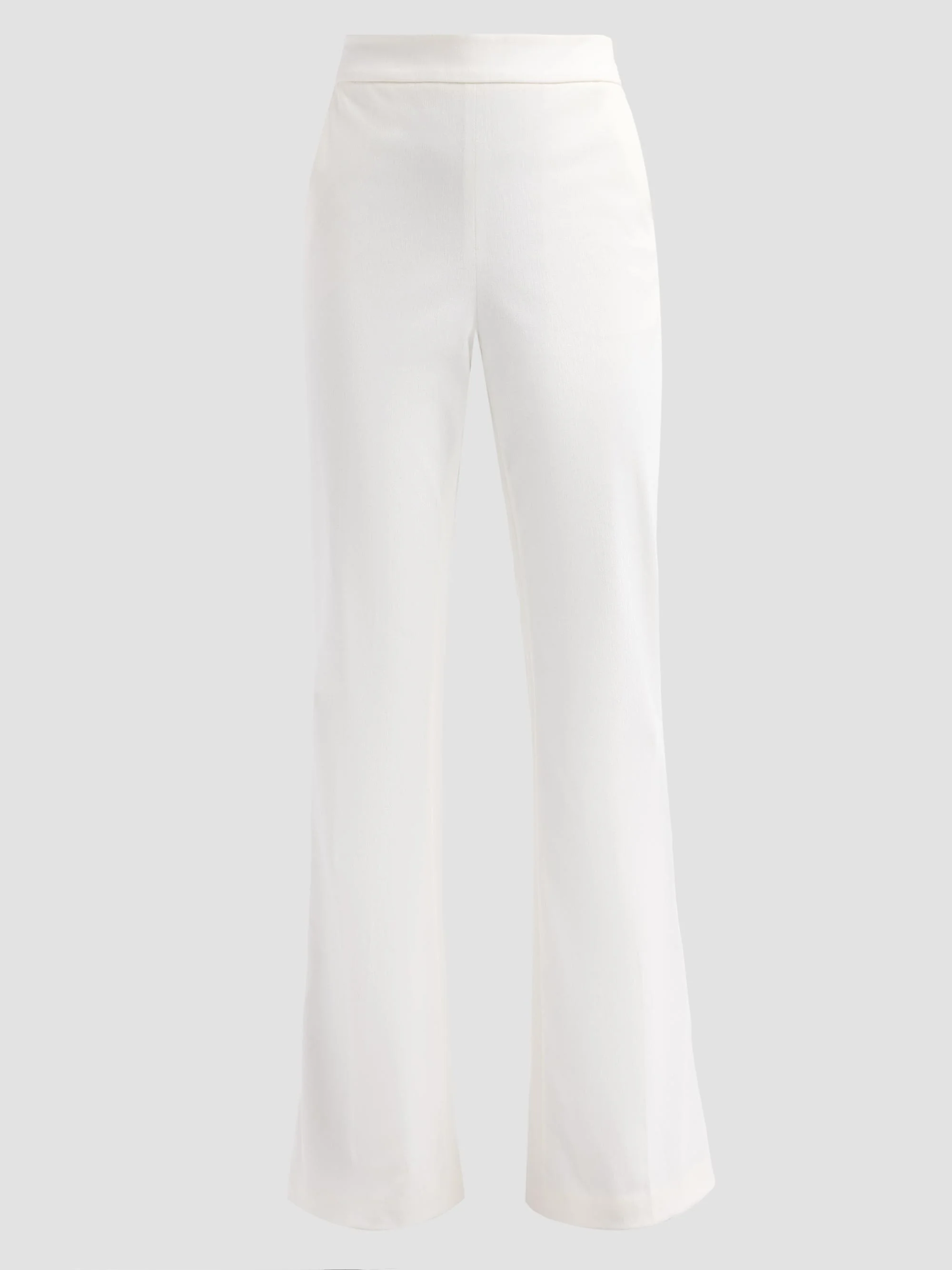Women's Gia Cotton-Blend Kick-Flare Pants - Ivory - 1