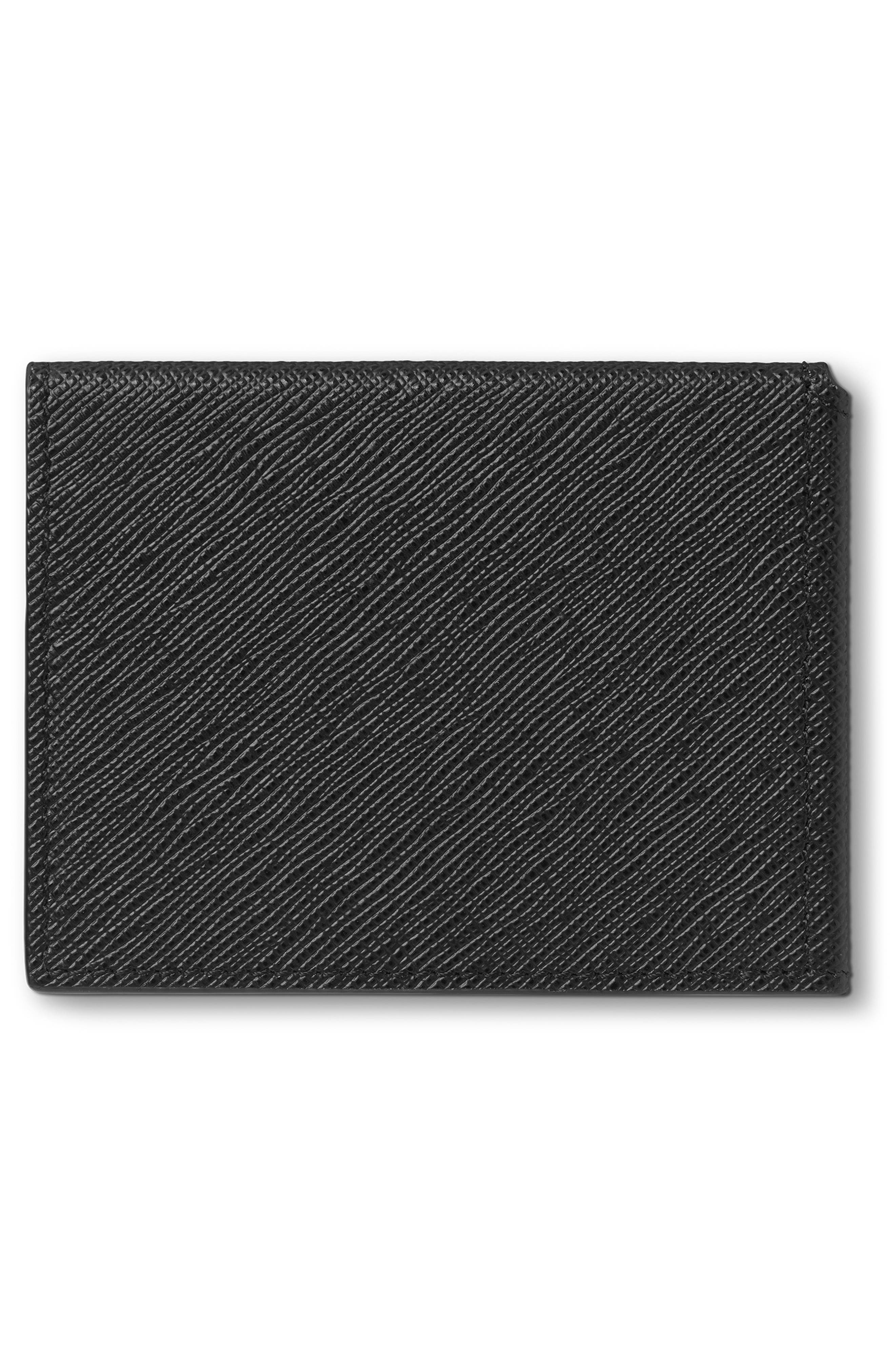 Montblanc Sartorial Trifold Leather Card Holder in Black at Nordstrom - 4