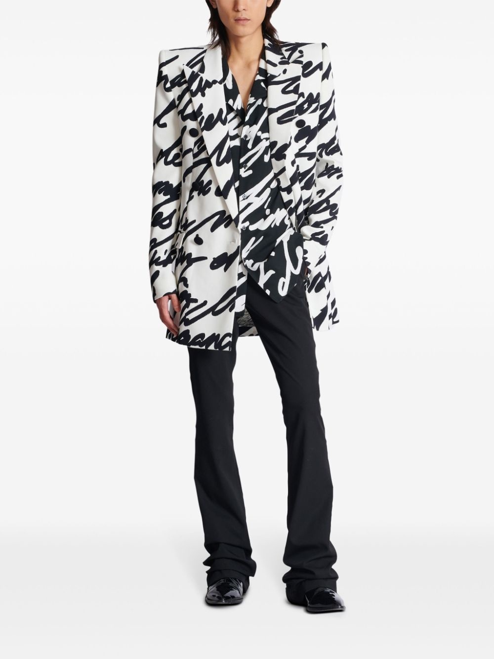 slogan-print shirt - 2