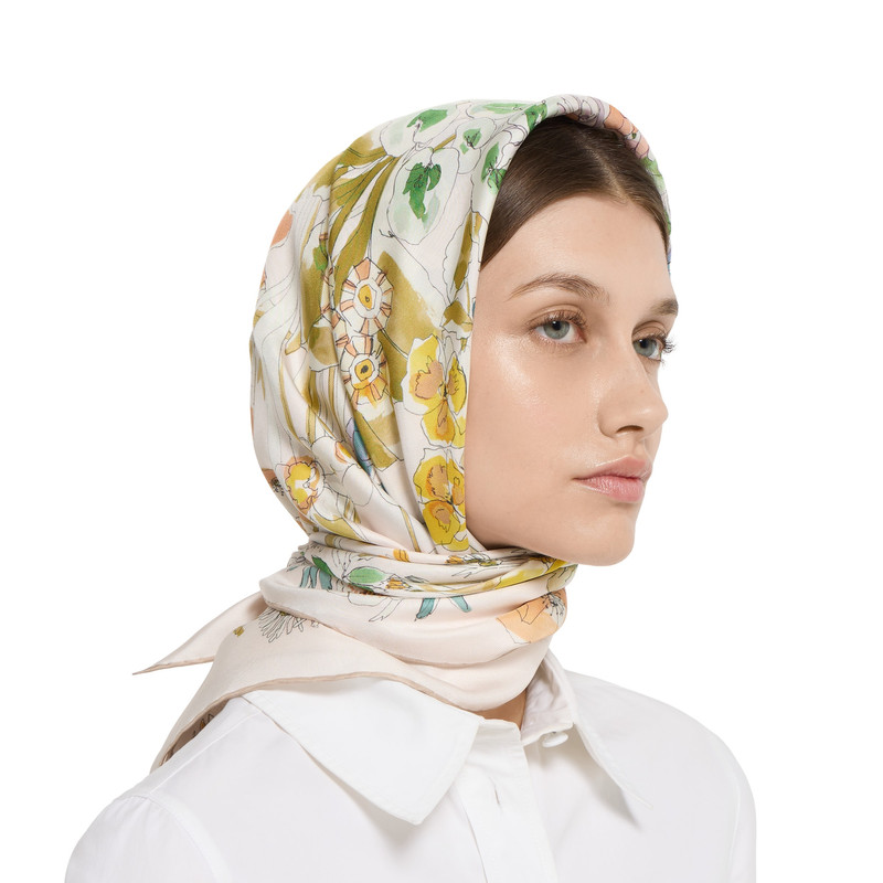 Printed silk carré 3