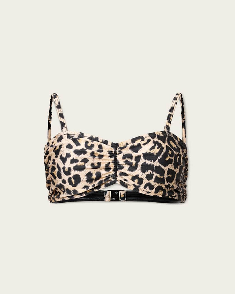 COURT STRAPLESS ANIMAL PRINT BIKINI TOP 7