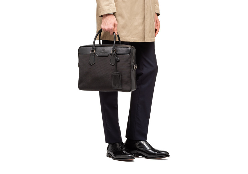 Craven
St James Leather Tech Laptop Bag Black 6