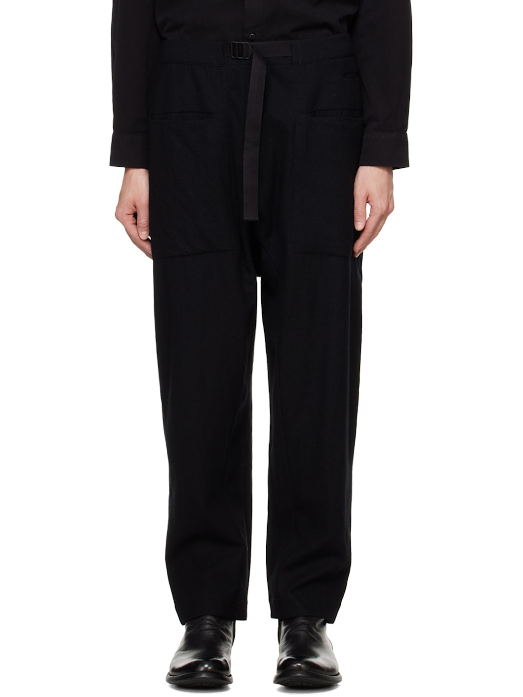 Black 'The Forager' Trousers - 1