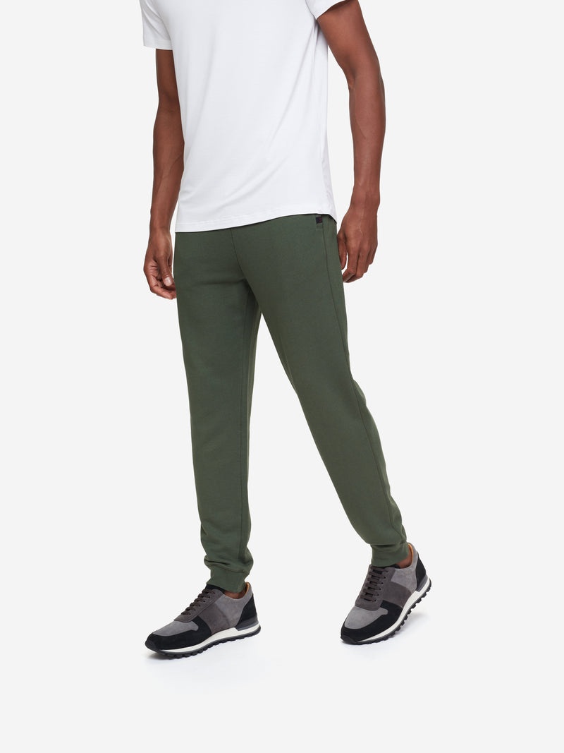 Men's Sweatpants Quinn Cotton Modal Green - 3