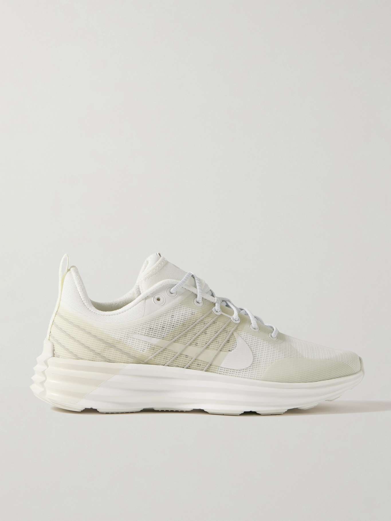 Lunar Roam rubber-trimmed mesh sneakers - 1