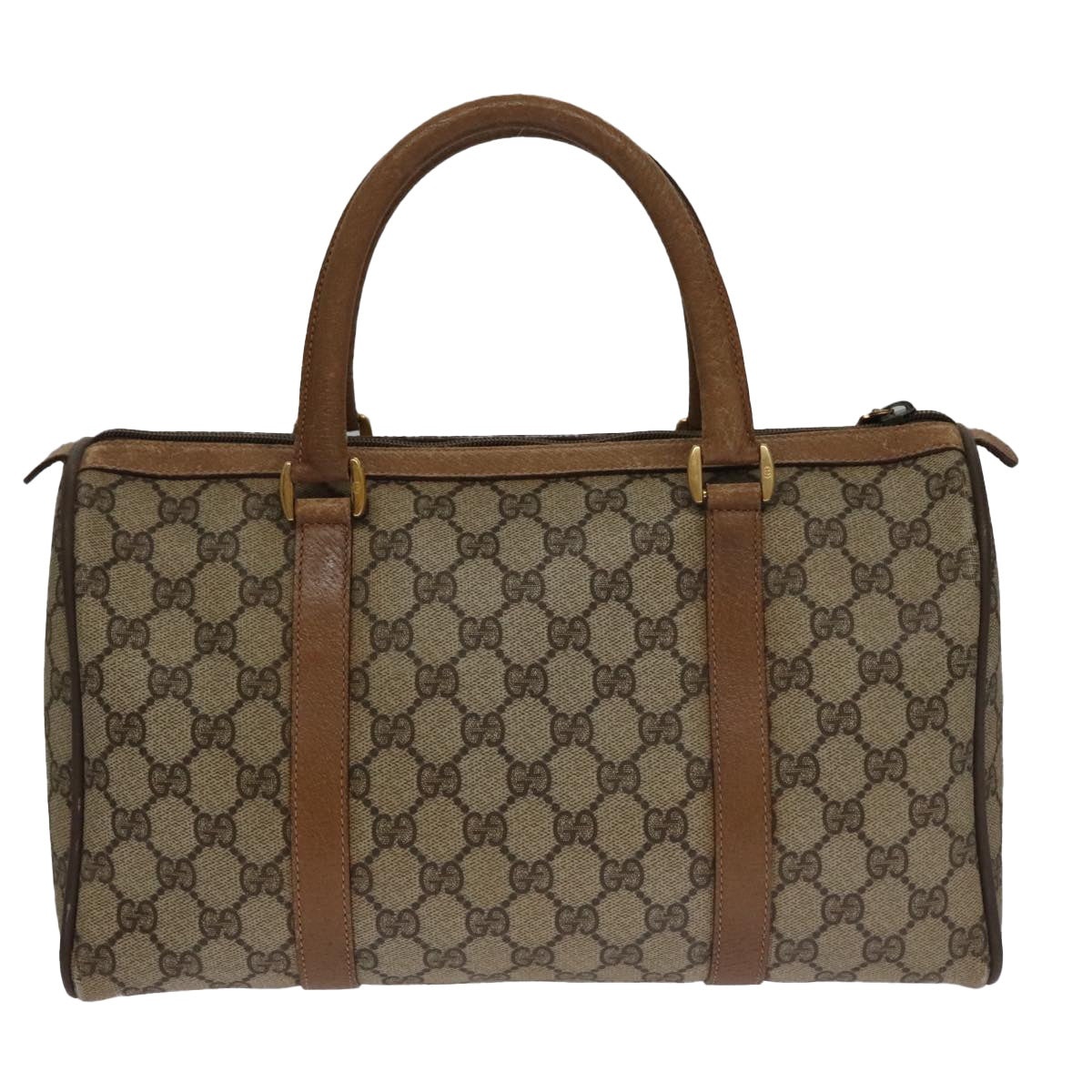 GUCCI GG Supreme Web Sherry Line Hand Bag Pvc Beige Gold 39 02 007 - 3