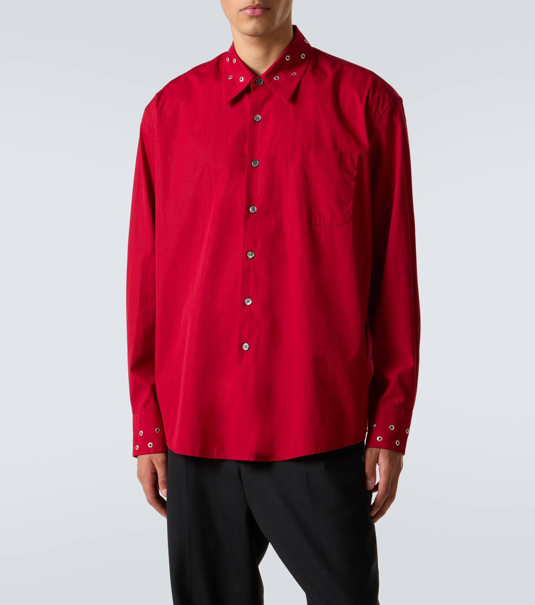 Above embellished cotton poplin shirt - 3