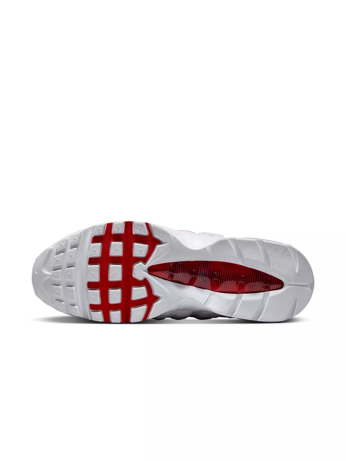 Air Max 95 OG "White/University Red/Wolf Grey" Men's Shoe - 8