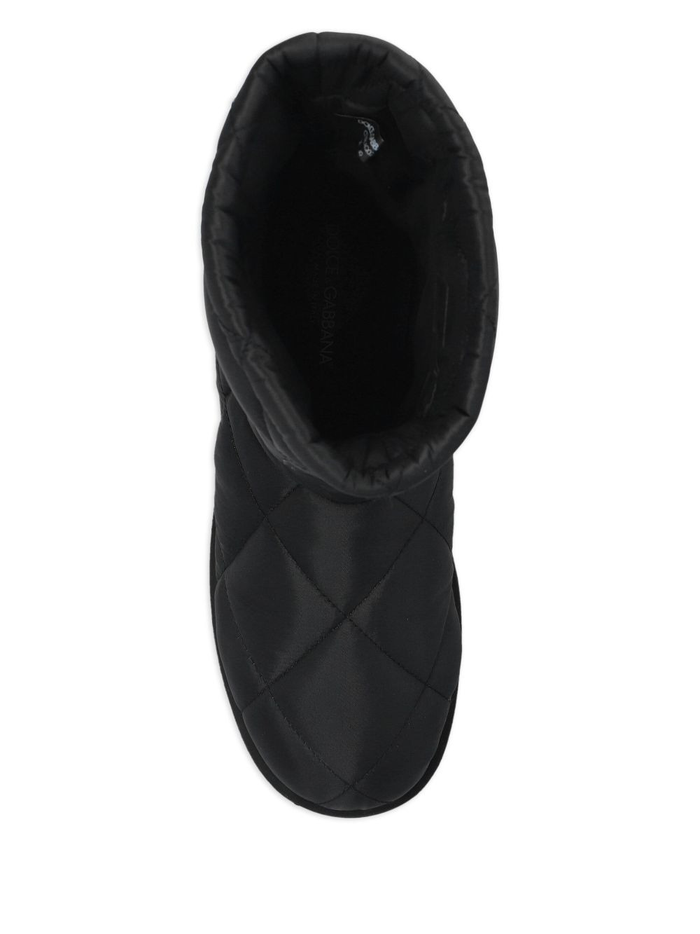 quilted-effect logo-detail boots - 3