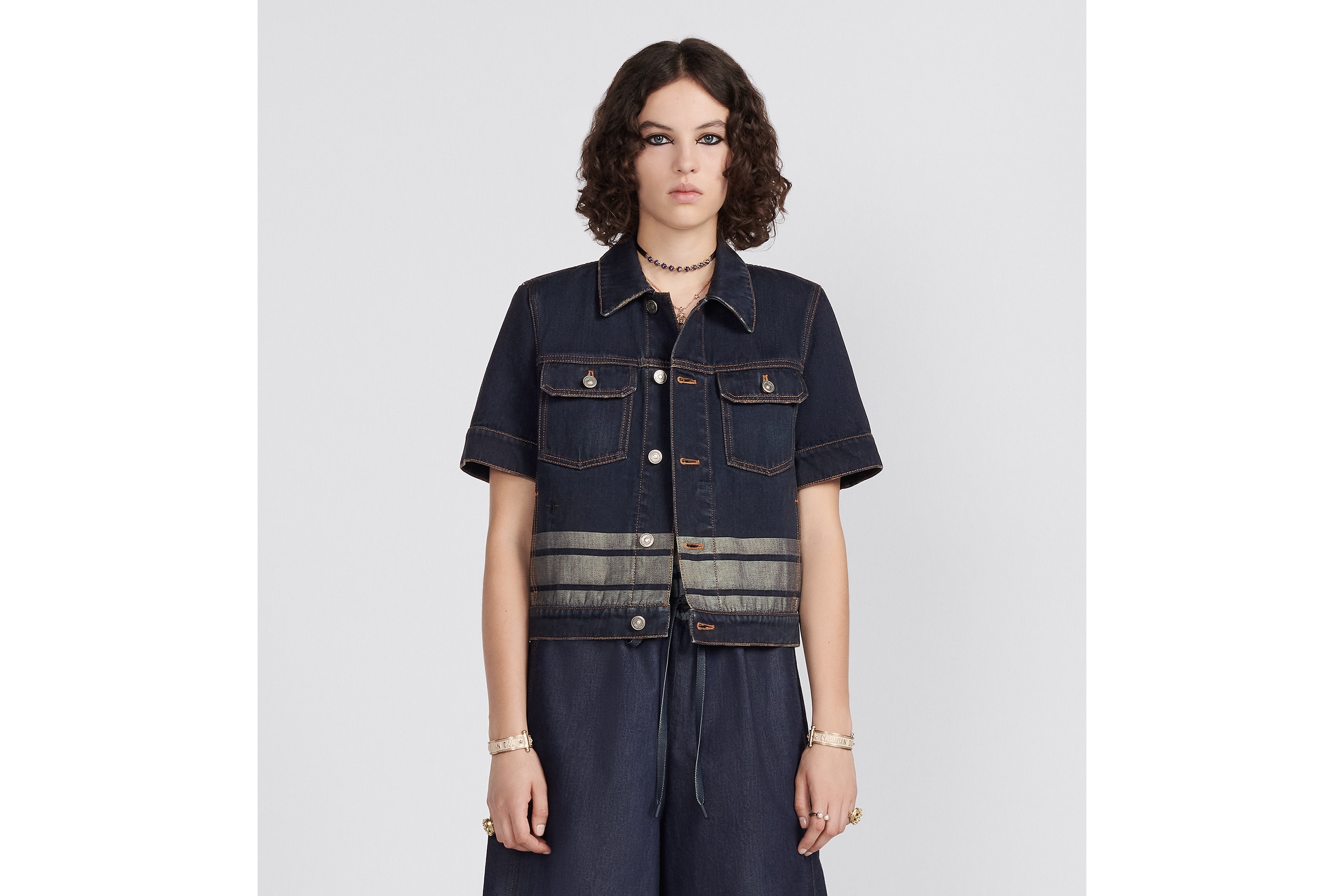 【カジュアルスタイルに♪】Dior Denim Couture ジャケット Dior Denim Couture Jacket | REVERSIBLE