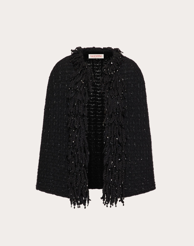 EMBROIDERED MOHAIR CAPE 1