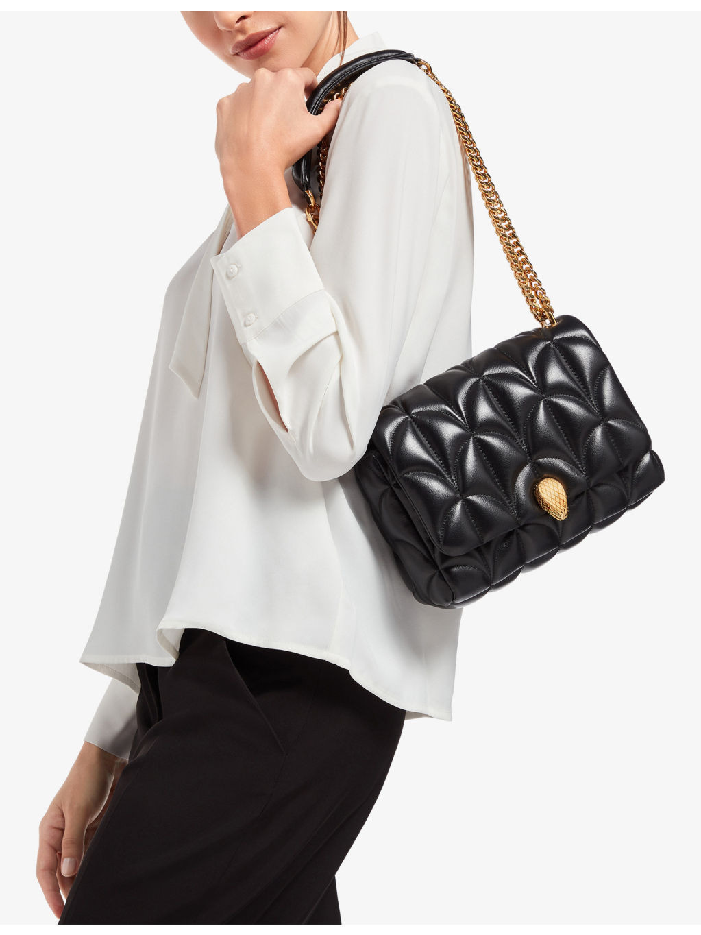 Serpenti Sugarloaf medium leather shoulder bag - 3