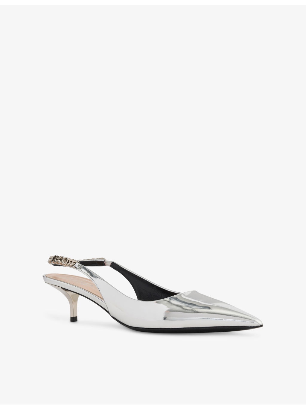 Gucci Signoria 45 Sling-Back Leather Heeled Courts - 3