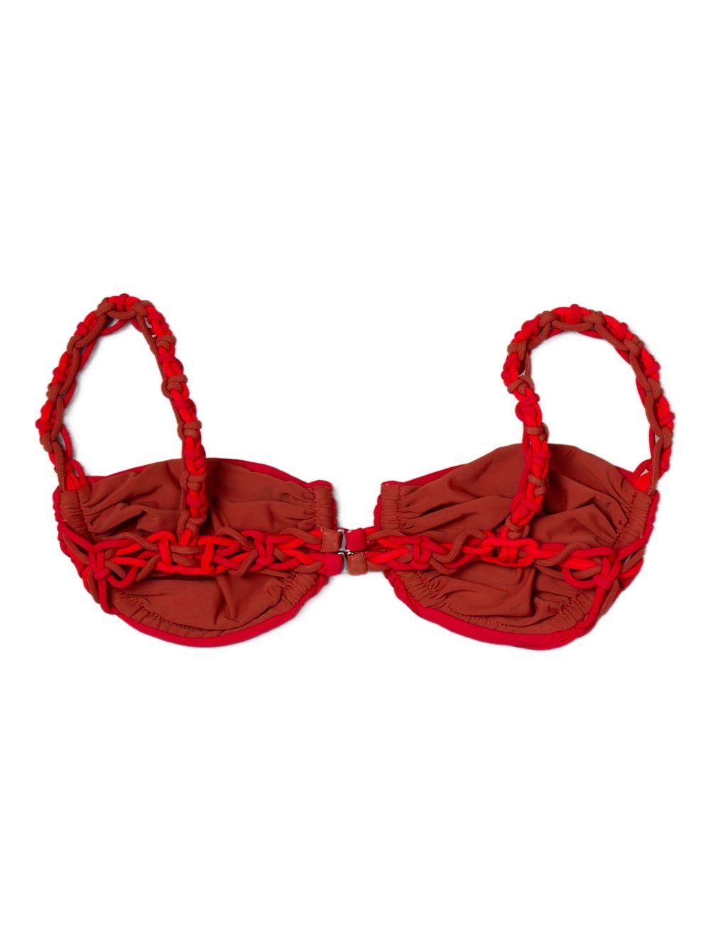 braided-strap bikini top - 2