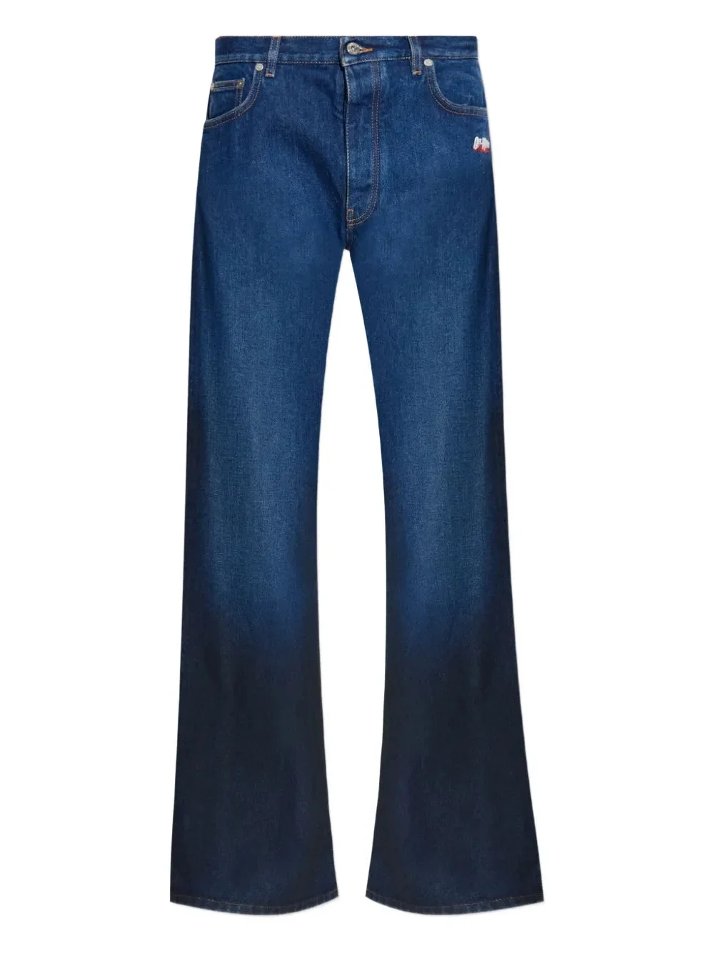 Off White Men Jeans With Embroidered Logo - 1