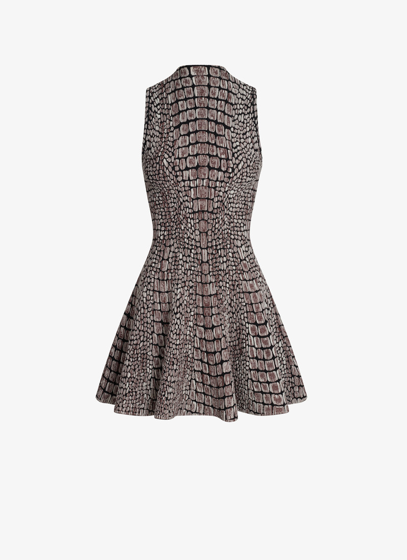 CROCODILE JACQUARD DRESS - 1